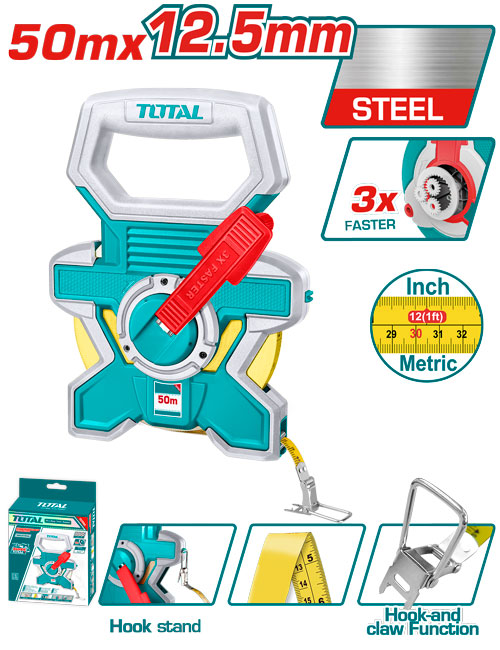50MX12.5MM مازورة كيل حديد