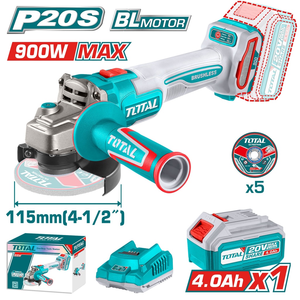 Cordless angle grinder