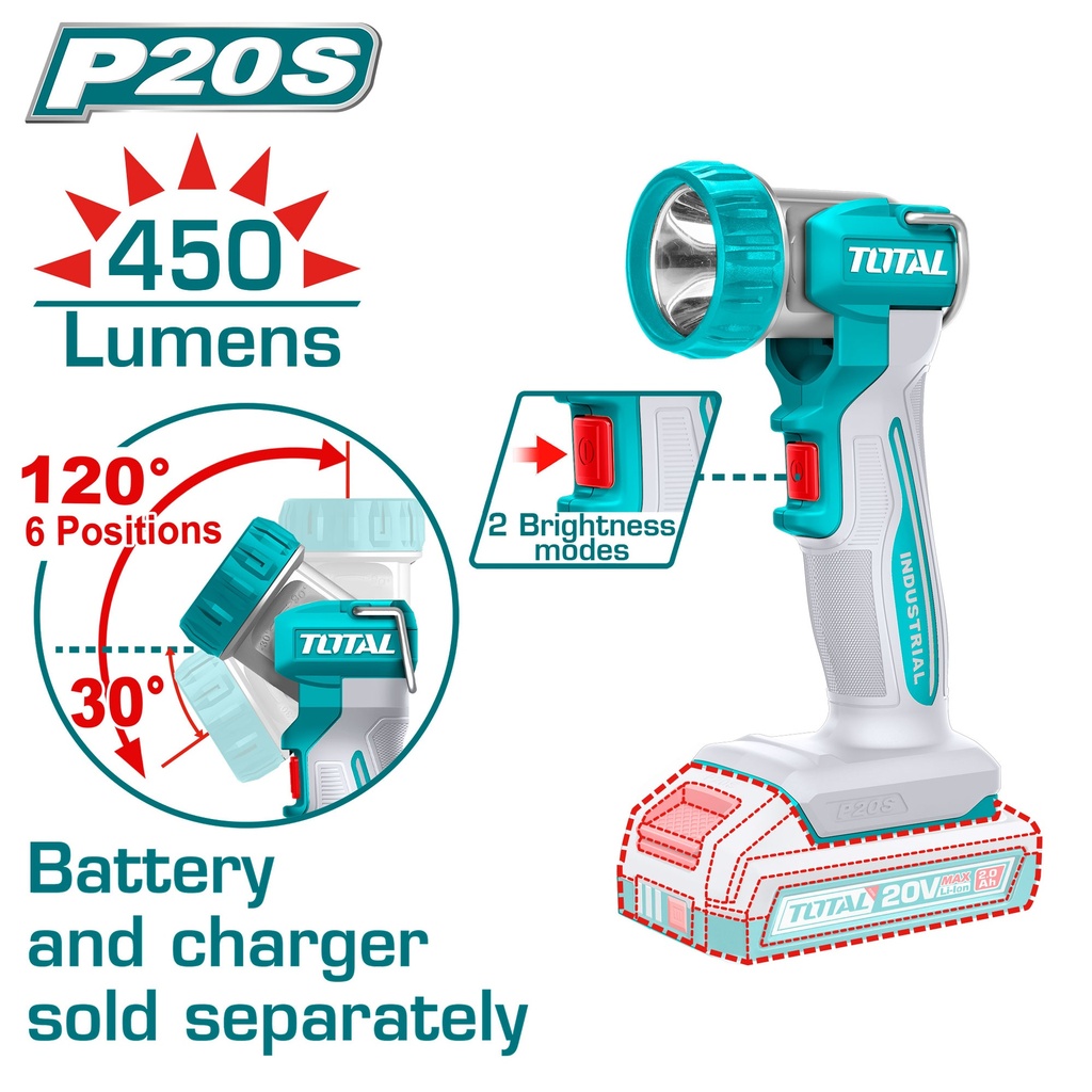 20VX450 Lumens (Tool Only) كشاف