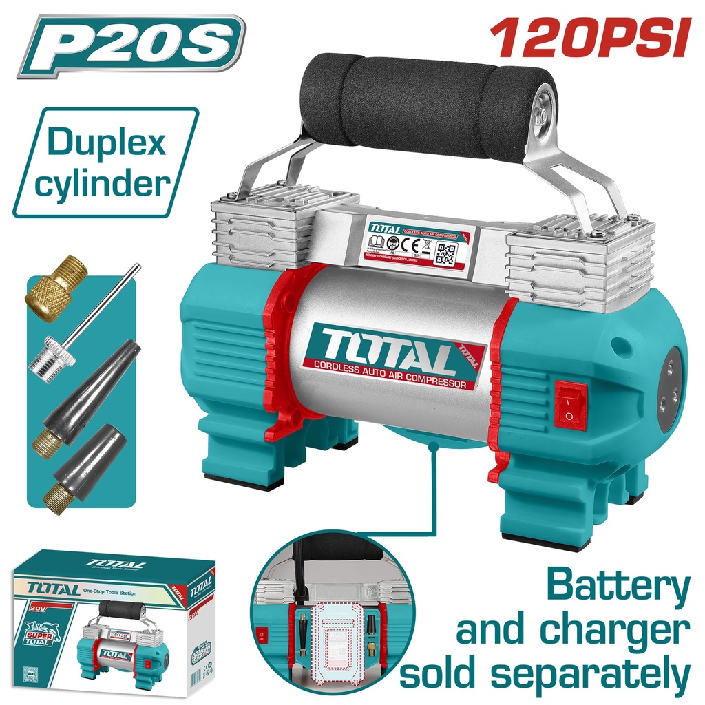 20VX120PSI (Tool Only) منفخ دواليب دوبل بستون عالبطارية