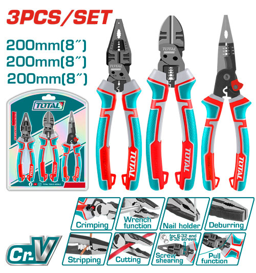 3 Pcs multi-function pliers set
