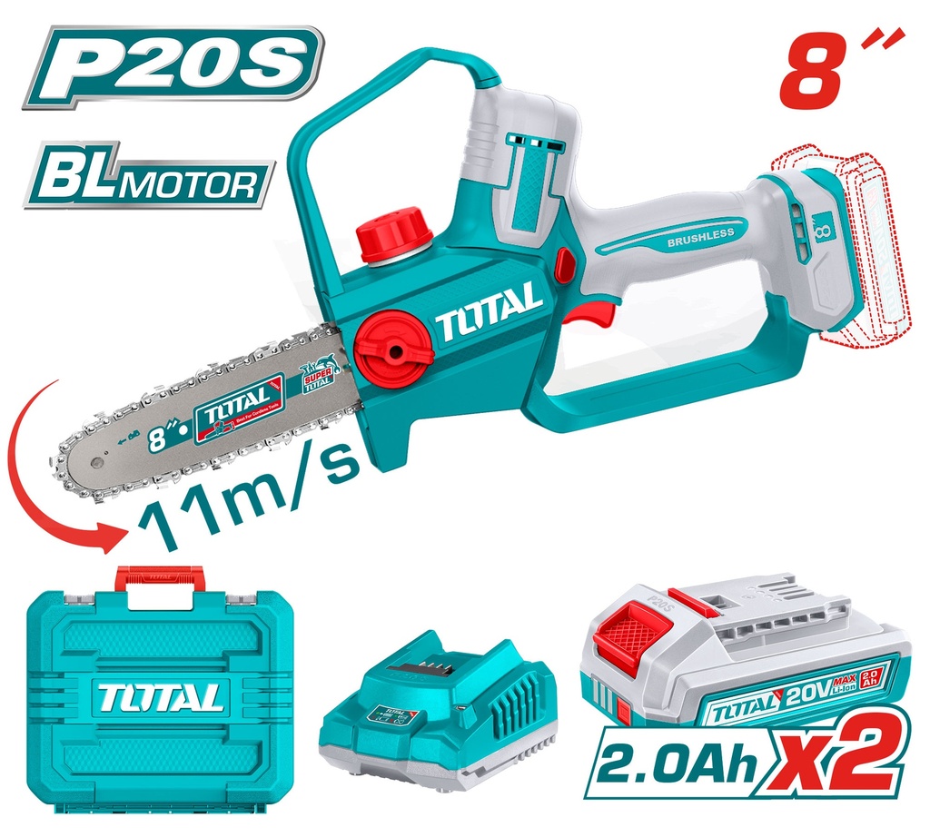 20VX2BX8" منشار حطب بطارية