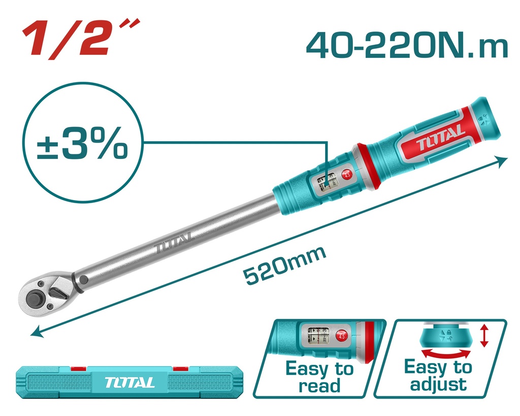 1/2"X220Nm مسكة تورك