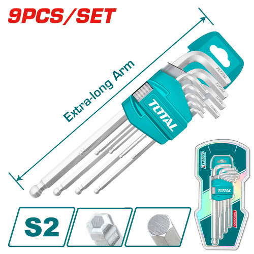 1.5-10MM طقم مسدس غلة اكسترا طويل