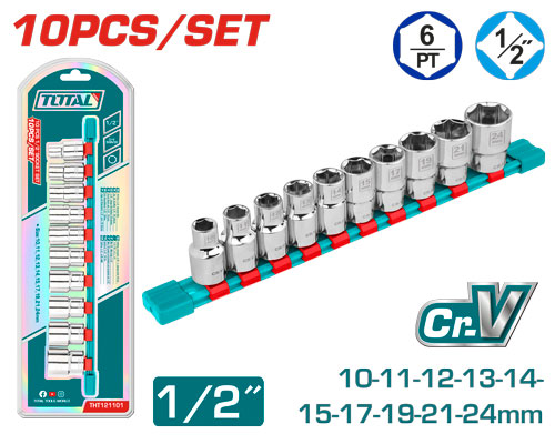 10 Pcs 1/2" طقم طربوش