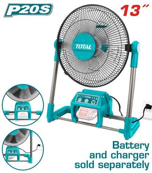 [TFALI2001] 12" 20V مروحة عالبطارية