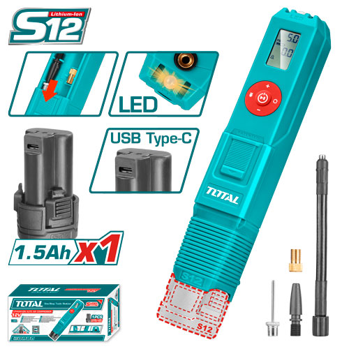 [TACLI12012] 12VX1BX160PSI  منفخ دواليب ديجيتال