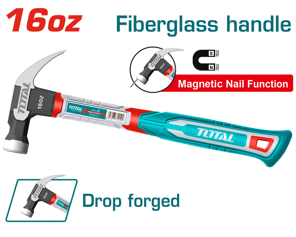 16oz/450g مطرقة نجار مسكة فايبر