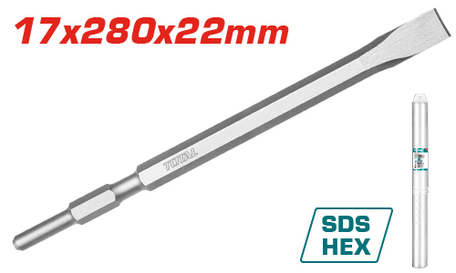 17X280X22MM HEX ازميل