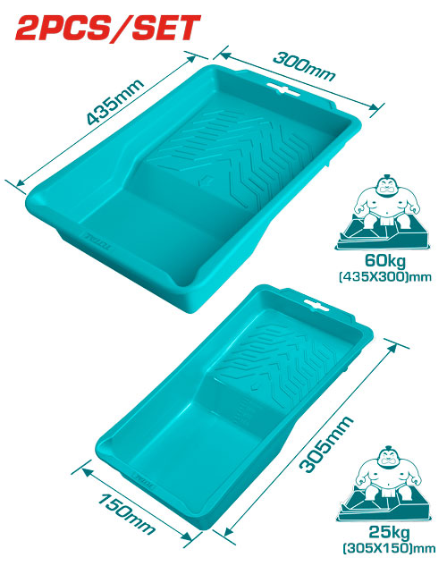[TCHPTT435105] 2 Pcs(4"&9")  طقم صواني طرش صغير و كبير