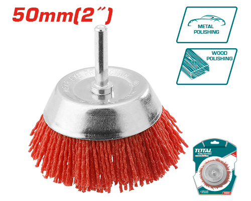 2" فرشاية نايلون على مقدح فنجان