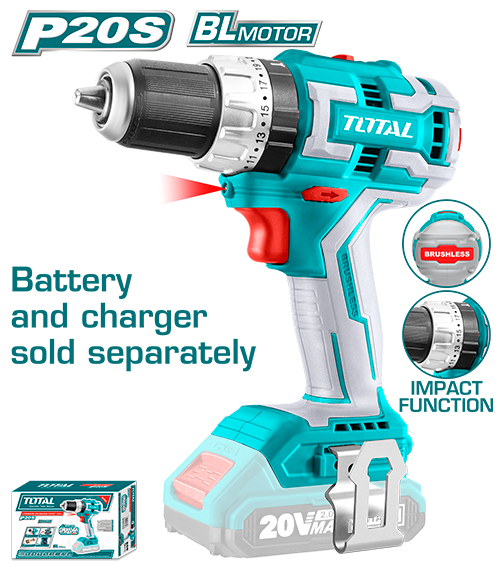 [TIDLI20608A1] 20VX13M BRUSHLESS (Tool Only) مقدح بطارية رجراج صناعي