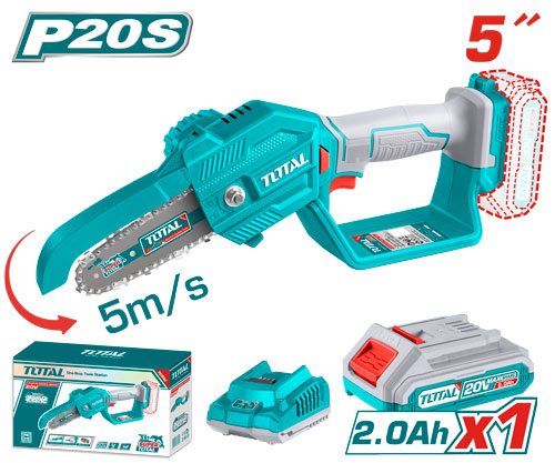 20VX1Battery 5" منشار حطب جنزير صغير عالبطارية