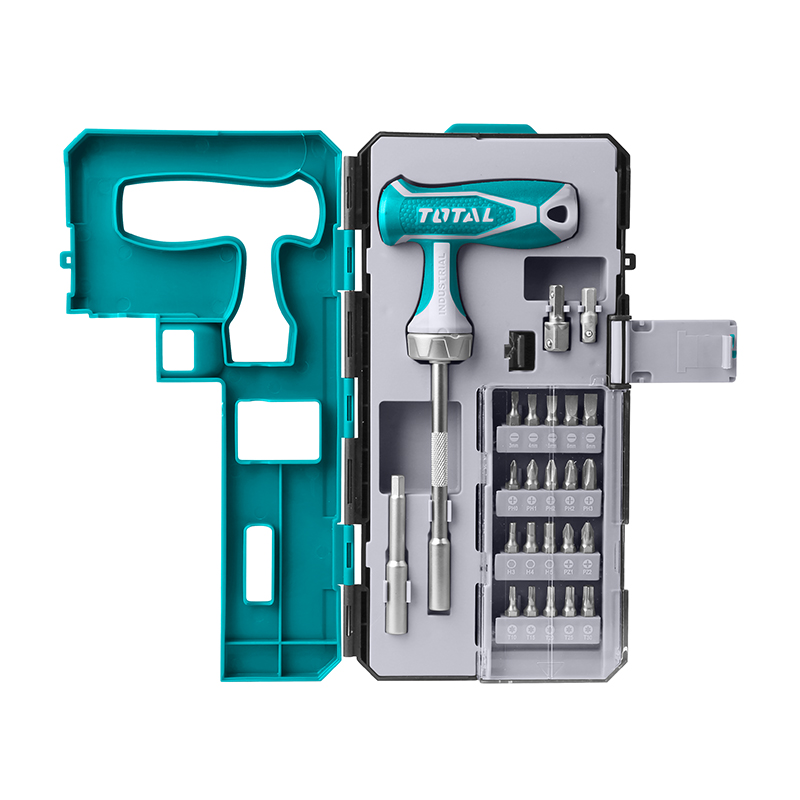 25PCS T-HANDLE مفك براغي طقطاق