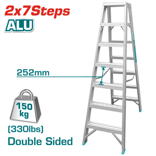 2X7 سلم المنيوم ميلتين