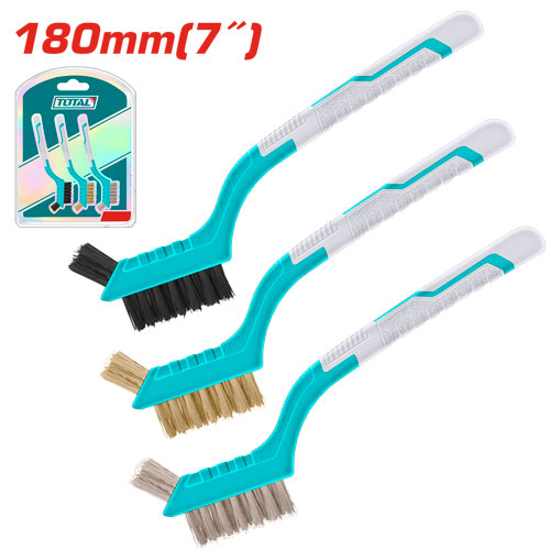 3 PCS طقم فراشي مسكة بلاستيك(بولاد-نحاس-نايلون)