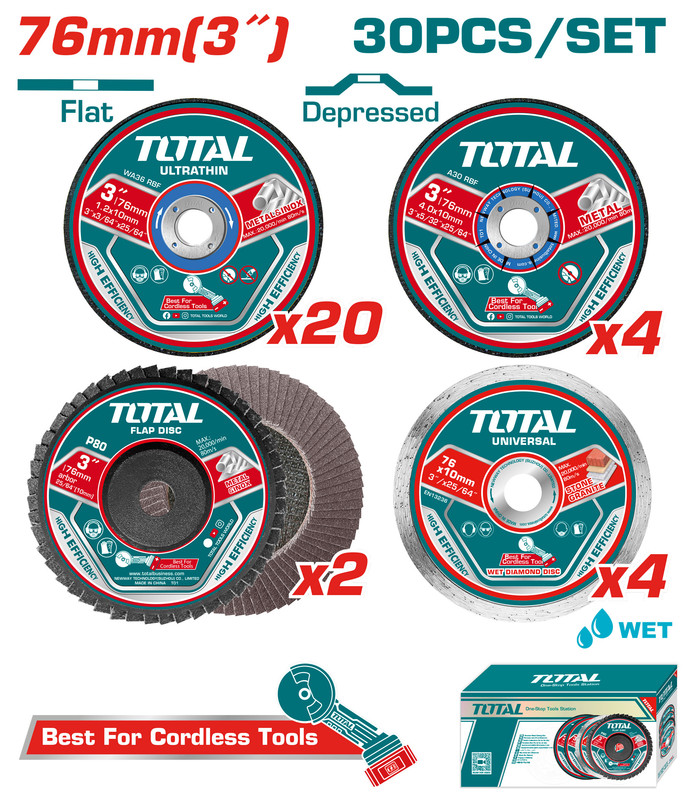 [TAC97630] 30PCS طقم ديسكات صاروخ جنب
