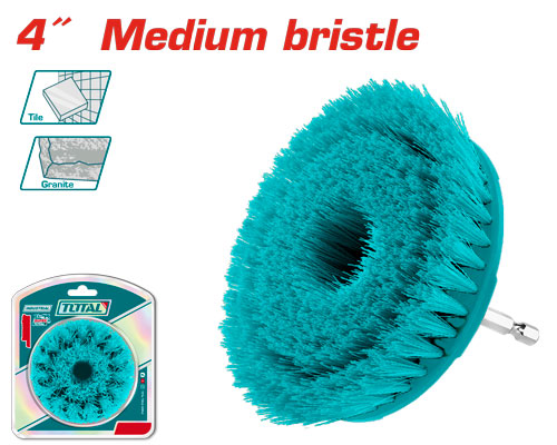 4" فرشاية تنظيف على مقدح وسط