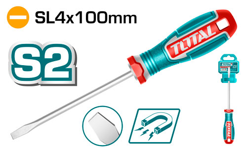 4*100mm مفك براغي شق