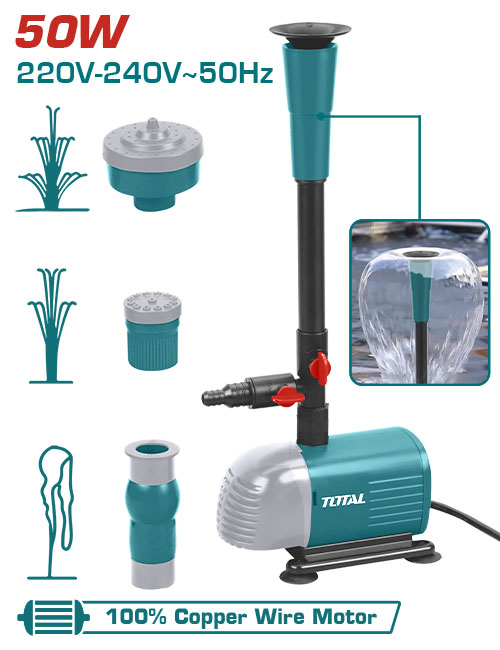 50W 2M طرمبة نافورة 3 حركات