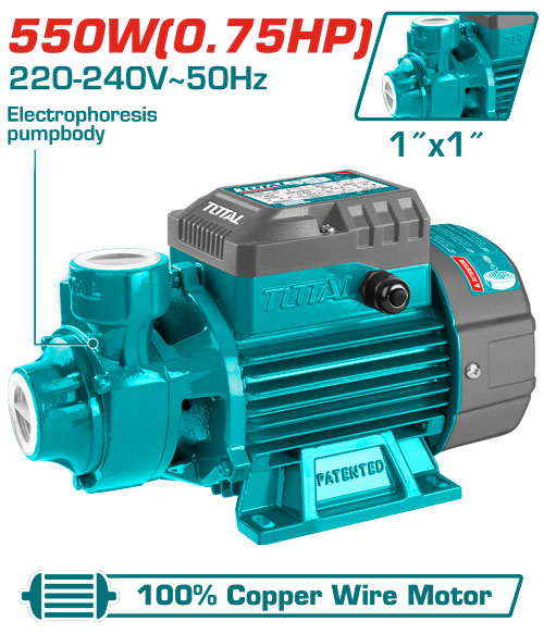 550W H:48M  0.75 HP طرمبة مياه