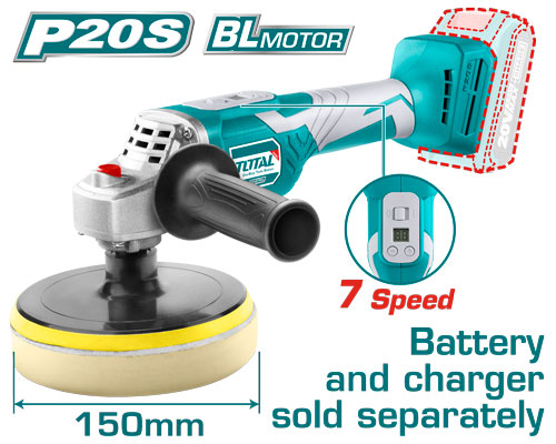 [TAPLI2001] 6" (500-2800rpm) 20V صاروخ بولش عالبطارية (Tool Only)