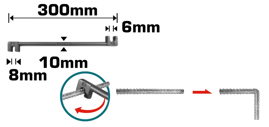 6-8MM مفتاح تطعيج حديد