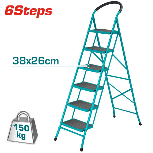 6Steps سلم حديد درجة عريضة