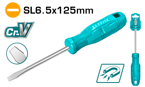 6X125 مفك شق مسكة بلاستيك
