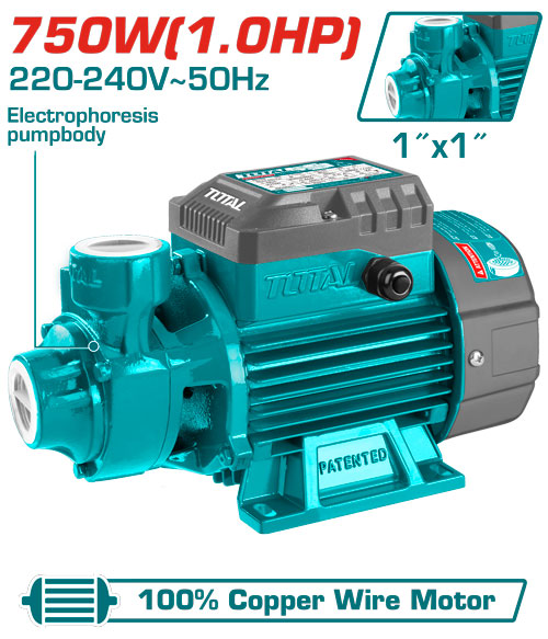 750W 1.0 HP طرمبة مياه