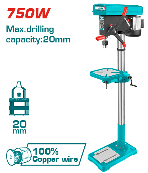 [TDP207505] 750W 20MM 67Kgs H:1600mm  مقدح ثابت صناعي