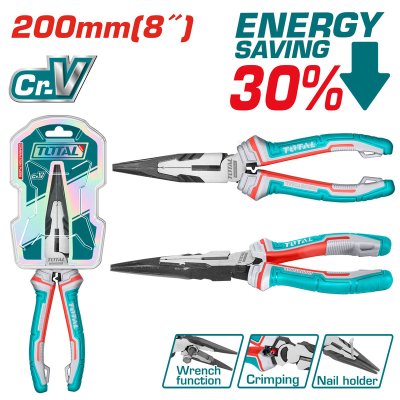 [THT220806S] 8"/200MM بانسة بوز طويل بولاد صناعية