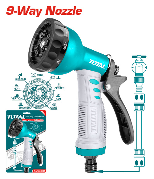 فرد رش مياه 9 حركات