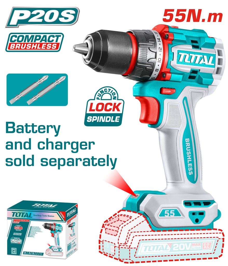 [TDLI205581] 20VX55Nm (Tool Only) مقدح بطارية صناعي