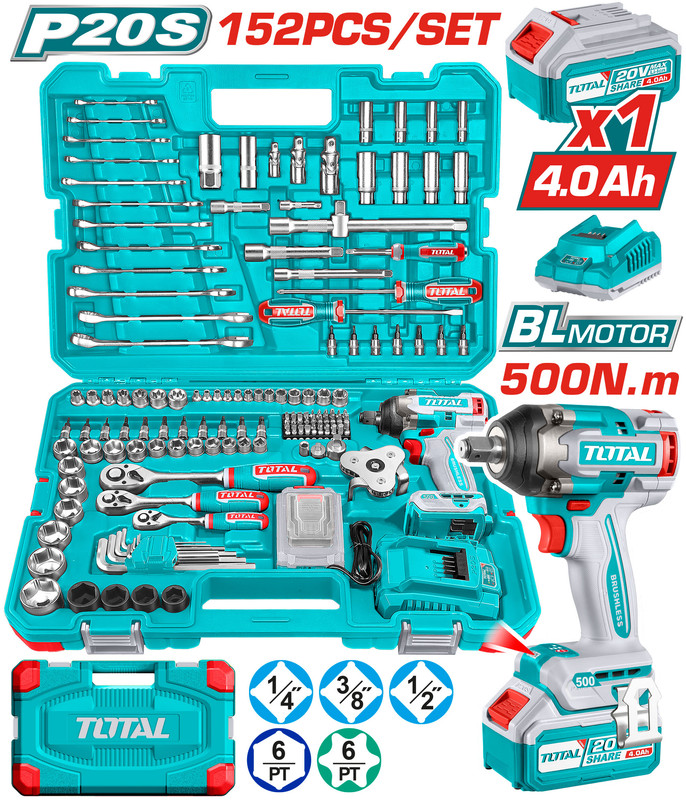 152 PcsX500NM مجموعة عدة مع فرد شد طربوش