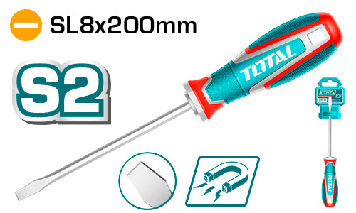 SL8X200 S2 مفك براغي شق