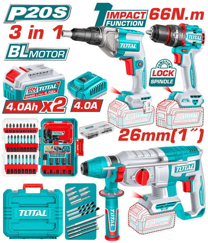 Cordless 3 pcs combo kit
