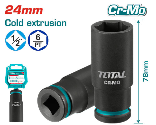 [THDIS12242L] 1/2"X24MM impact طربوش غميق صناعي