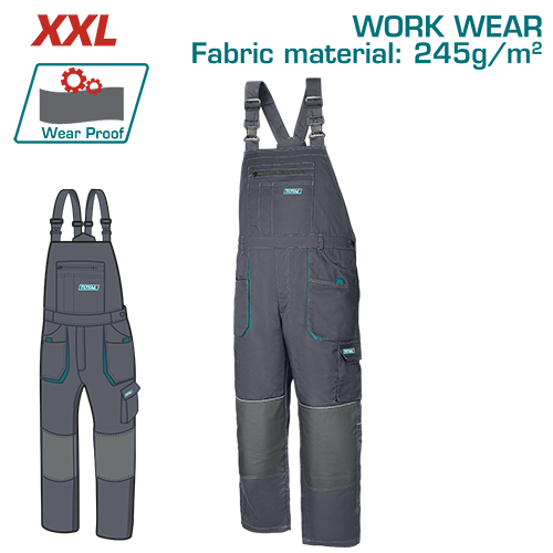 [TSP6033.XXL] XX-L Overall بدلة عمل صناعية