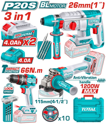 [TCKLI202598] 20VX3PCS مجموعة عدة عالبطارية