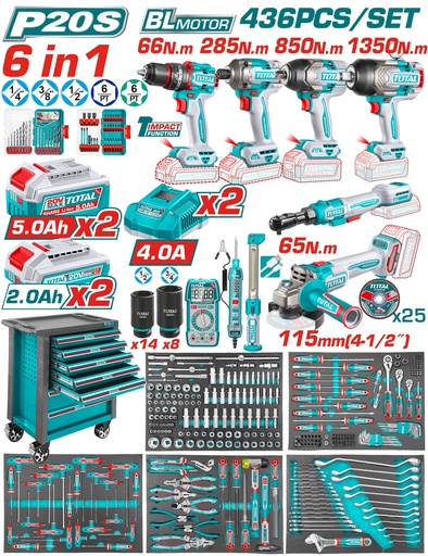 [THPTCS84362] 436 Pcs عرباية عدة كاراج صناعية