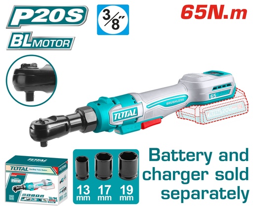 [TDRLI206521] 20VX3/8" (Tool Only) مسكة طربوش طقطاق عالبطارية