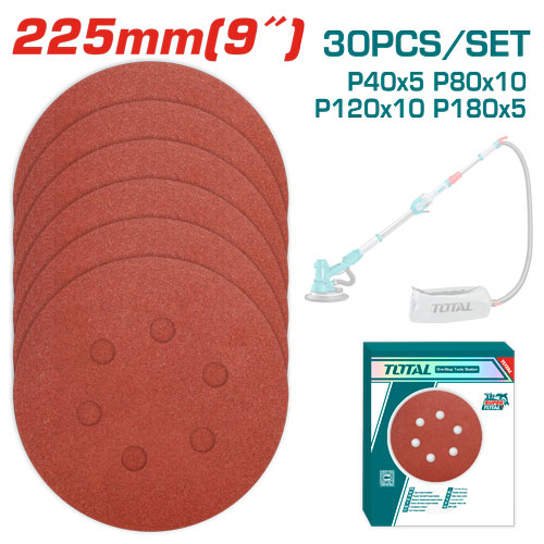 [TAC225030] 30PCX9" مجموعة ورق حف