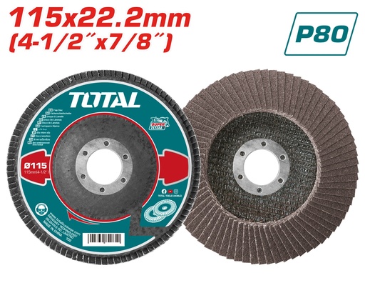 [TAC6311580] 4-1/2"XPديسك صاروخ لتلميع الحديد نمرة 80