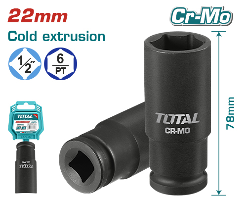 [THDIS12221L] 1/2"X22MM impact طربوش غميق صناعي
