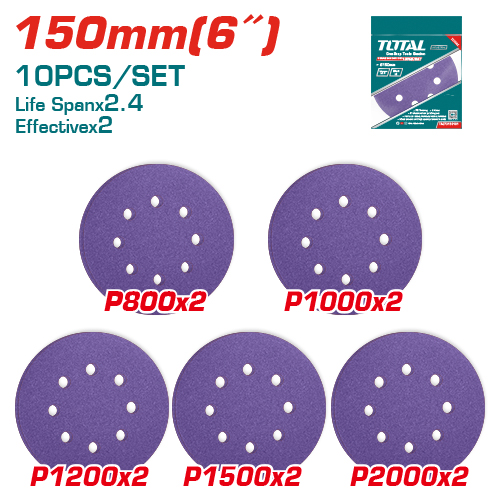 [TAC73150101] 10 PCS 150mm(6") ورق حف برم شليخ شلاخ بنفسجي ناعم