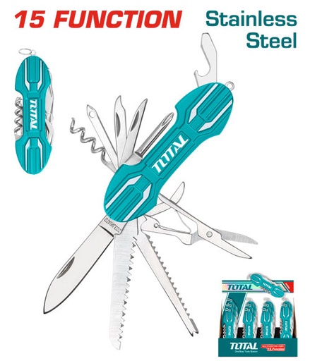 [THMFK0156] 15 Functions طقم سكين جيبة عدة استخدامات