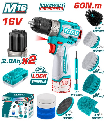 [TOSLI240786] 16VX60NMX2BX1C مجموعة مقدح بطارية مع فراشي تنظيف