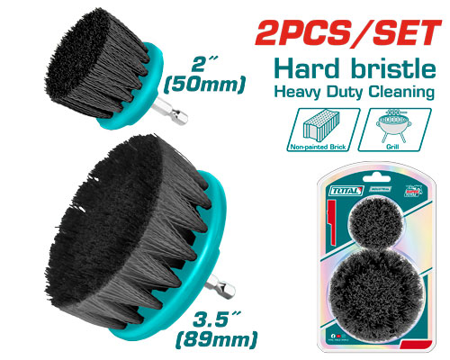 [TACH1235] 2 Pcs طقم فراشي للتنظيف على مقدح خشن