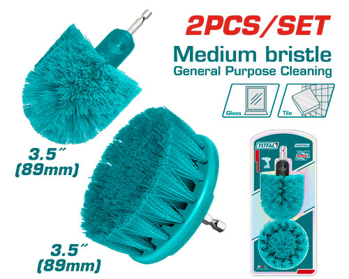 [TACM2335] 2 Pcs طقم فراشي للتنظيف على مقدح وسط